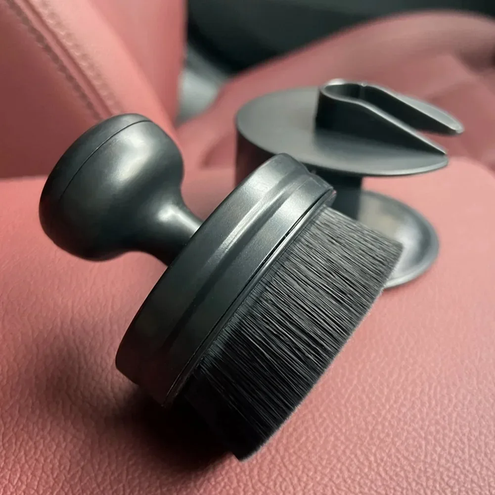 Handheld High Density Tire Shine Applicator Brush with Holder Portable for Car
