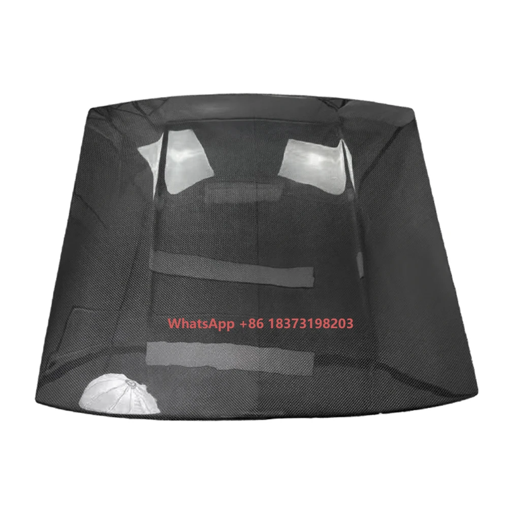 

New Condition Carbon Fiber Top Roof Cover Decorative Trims Fit for Mustang 2015+