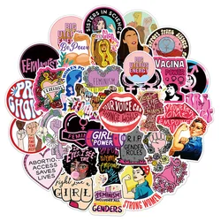 10/30/50PCS Cool Feminist Supporting Women Cartoon Stickers DIY Laptop Luggage Skateboard Graffiti Decals Sticker for Kid