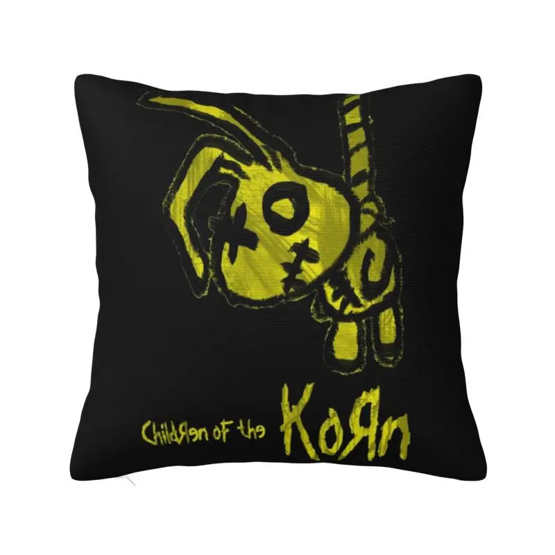 Custom Korns Heavy Metal Music Cushion Cover Sofa Living Room Square Throw Pillow Case