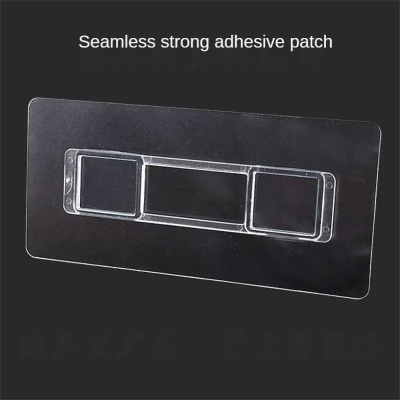 10.4cm Long Tissue Box Non-marking Fixing Frame Nail-free Punch-free Strong Glue Sticker Multi-functional Storage Buckle