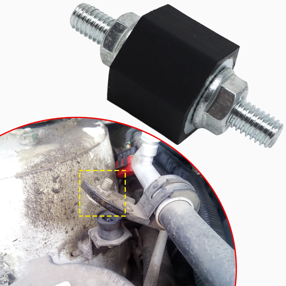 

4pc Fuel Pump Rubber Mounts for VW Transporter IV T4 Engine Cover Bracket Vibration Isolator Intercooler Mounting Bolts Screws