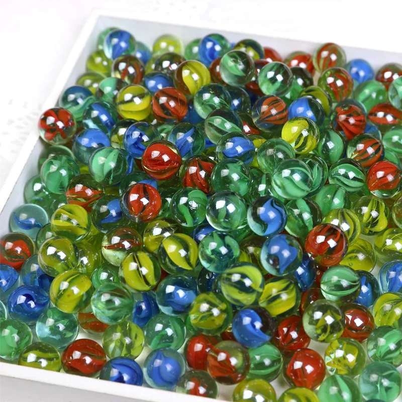 50 pièces de billes décoratives en verre colorées de 14 mm, ornements brillants et ronds pour vases et aquariums, idéales pour la décoration intérieure