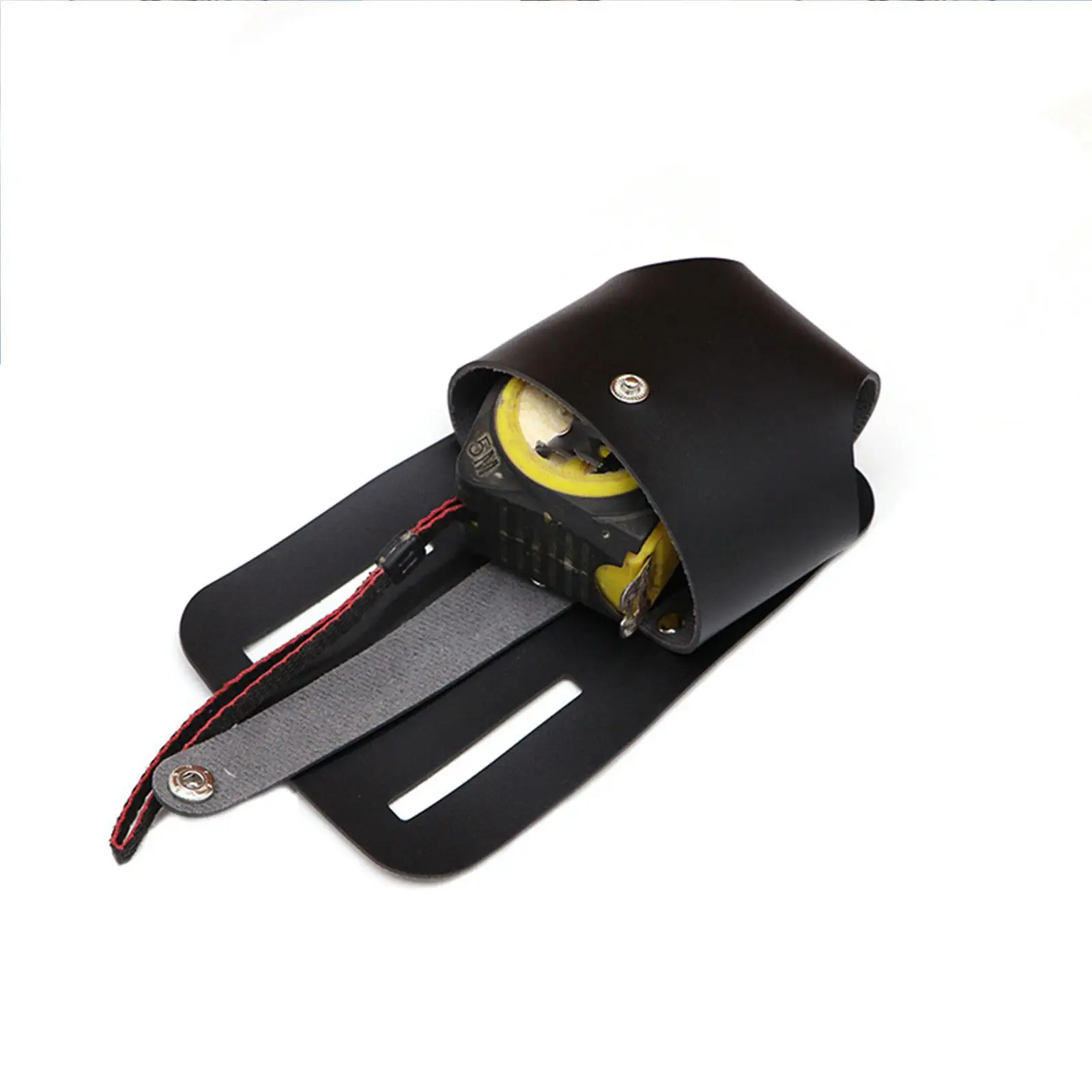 Tool Holder Belt PU Leather Tape Measure Pouch with Clip for Belt Tools Bag for Labor Insurance Tool