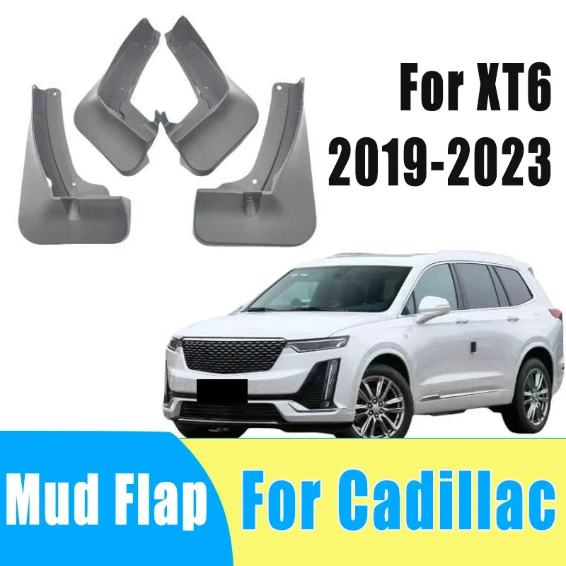

4pcs Automobiles Tire Mudguard Waterproof Prevent Mud Splashing Car Mud Flap Fender Trim Accessories For Cadillac XT6 2019-2023