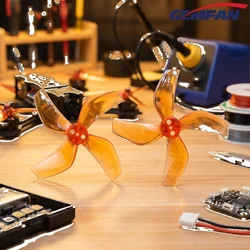 4Pairs 8Pcs GEMFAN D51 2020 2x2x4 2inch 50.3mm 4-Blade PC Propeller 1.5mm for RC FPV Racing Freestyle Tinywhoop BETA85X Drone