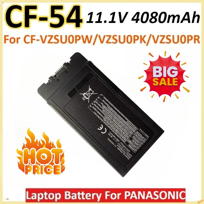 

Новый CF-54 11,1 В 4080 мАч 46 Втч для PANASONIC CF-VZSU0PW/VZSU0PK/VZSU0PR Новая обновленная высококачественная перезаряжаемая батарея для ноутбука