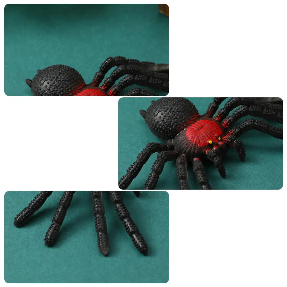 

5 PCS Realistic Rubber Spider Game Prop Prank Trick Decoration Joking Animal Toys Halloween