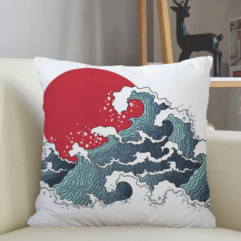 Musife Japanese Style Illustration Pillowcase Sofa Decorative Cushion Cover Pillowcase Home Decor Drop Shipping Wholesale 12.15