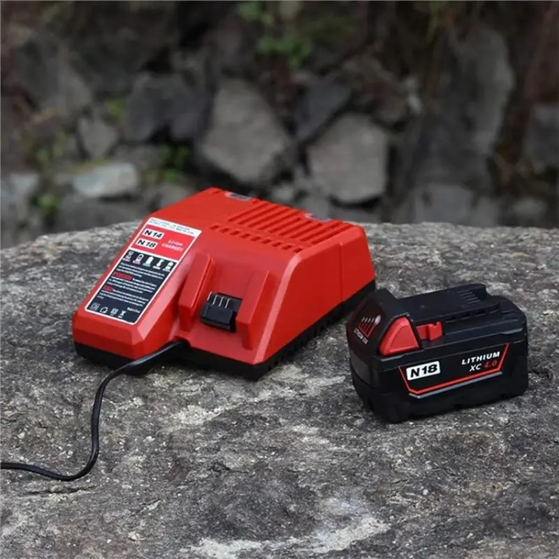 ABGI Li- Battery Multi Voltage 14.4V-18V for 48-11-1850 EU Plug Red