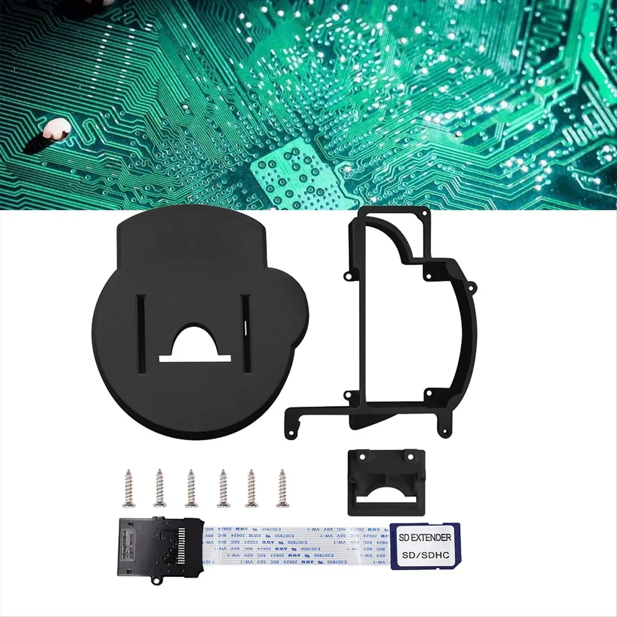 (B63C) For GC Loader 3D Printer Mount Kit with SD Card Expansion Adapter Screwdriver Accessories Black