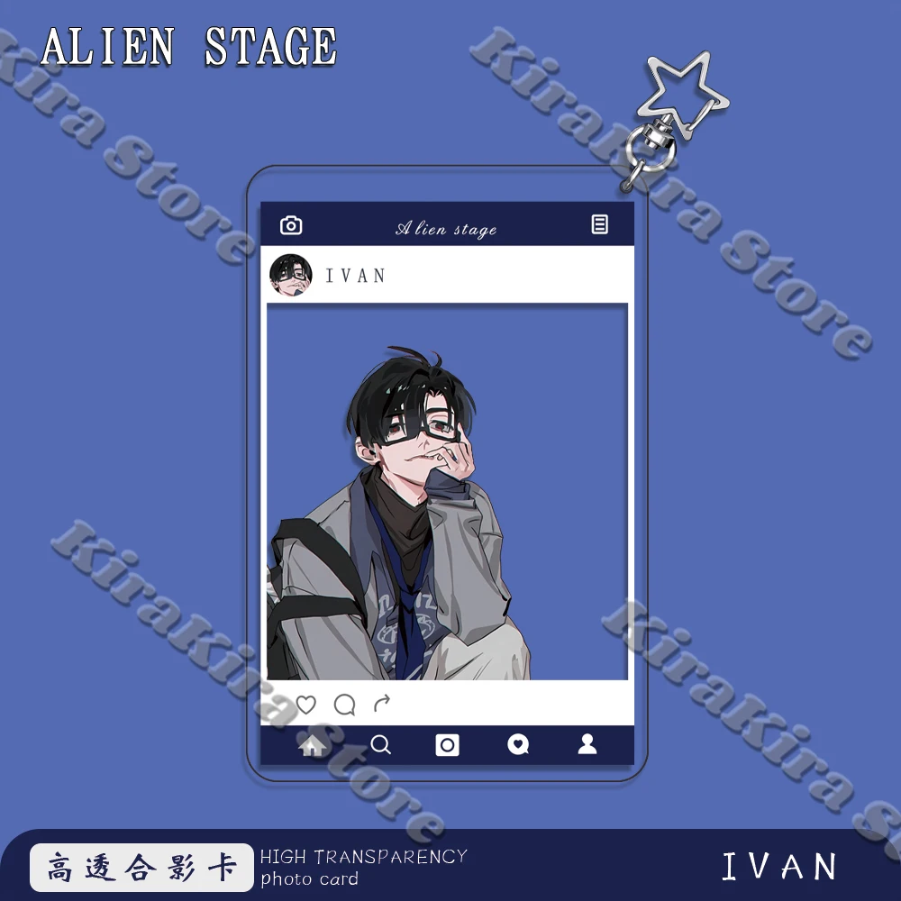 Ivan Till Alien Stage Cosplay Keychain Mizi Keyring Sua  Acrylic Pendants School Bag Anime Ornaments High Quality Gifts Adorn