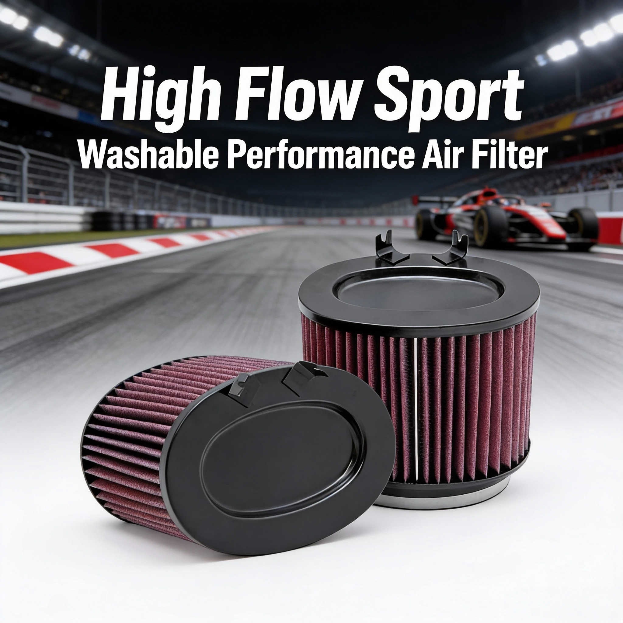 

Спортивный моющийся воздушный фильтр высокой производительности для Porsche 911 2009-2012 3.6 3.8 E-1999 99711013030