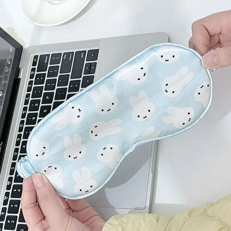 New Miffy Rabbit Wave Point Eye Mask Cute Ins High Beauty Comfortable Breathable Sunshade Eye MaskEssential forNappingand Travel