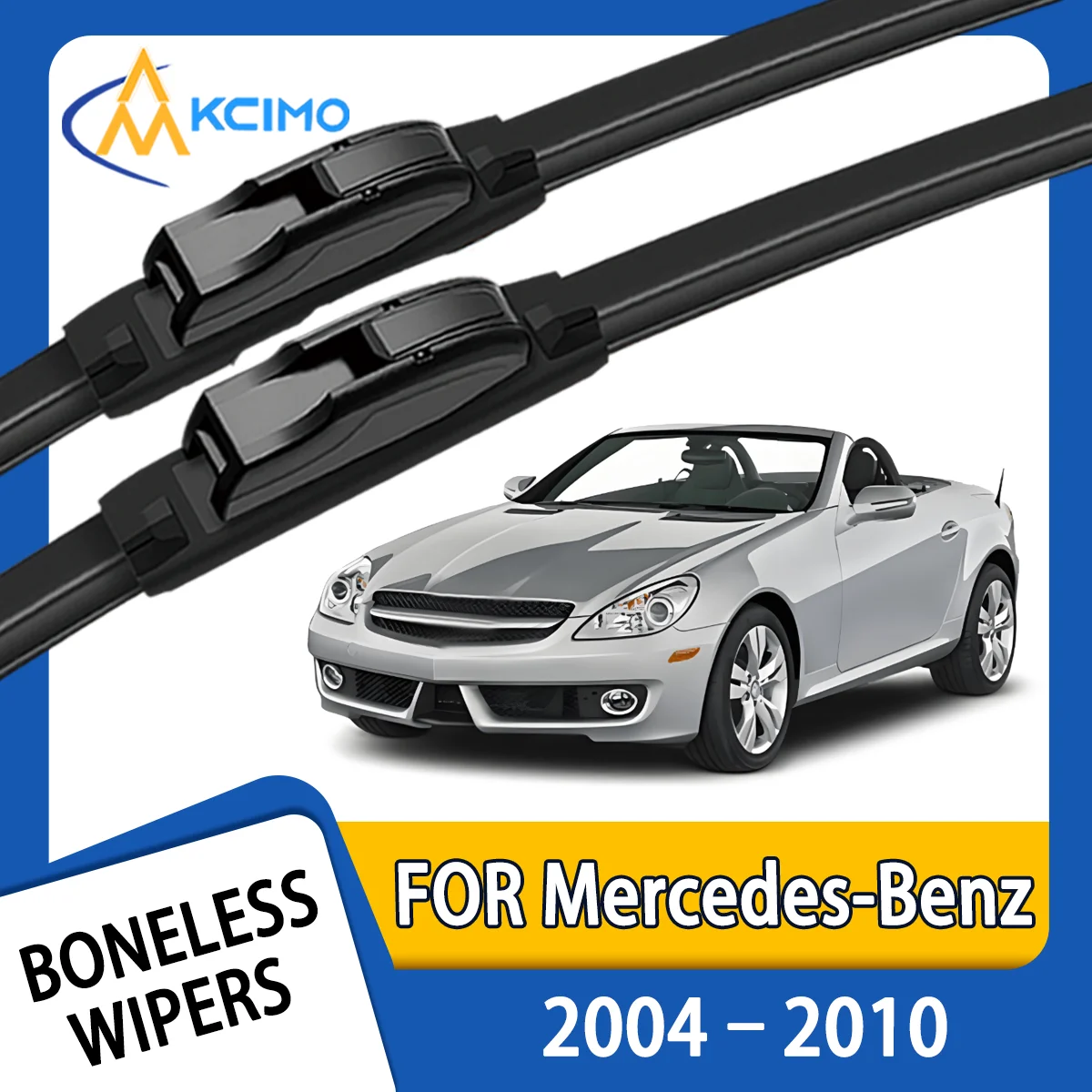

KCIMO 2PCS New Front Windshield Wiper Blade for Mercedes-Benz SLK-Class R171 2004-2010 Front Windshield Auto Wipers Blade Brush