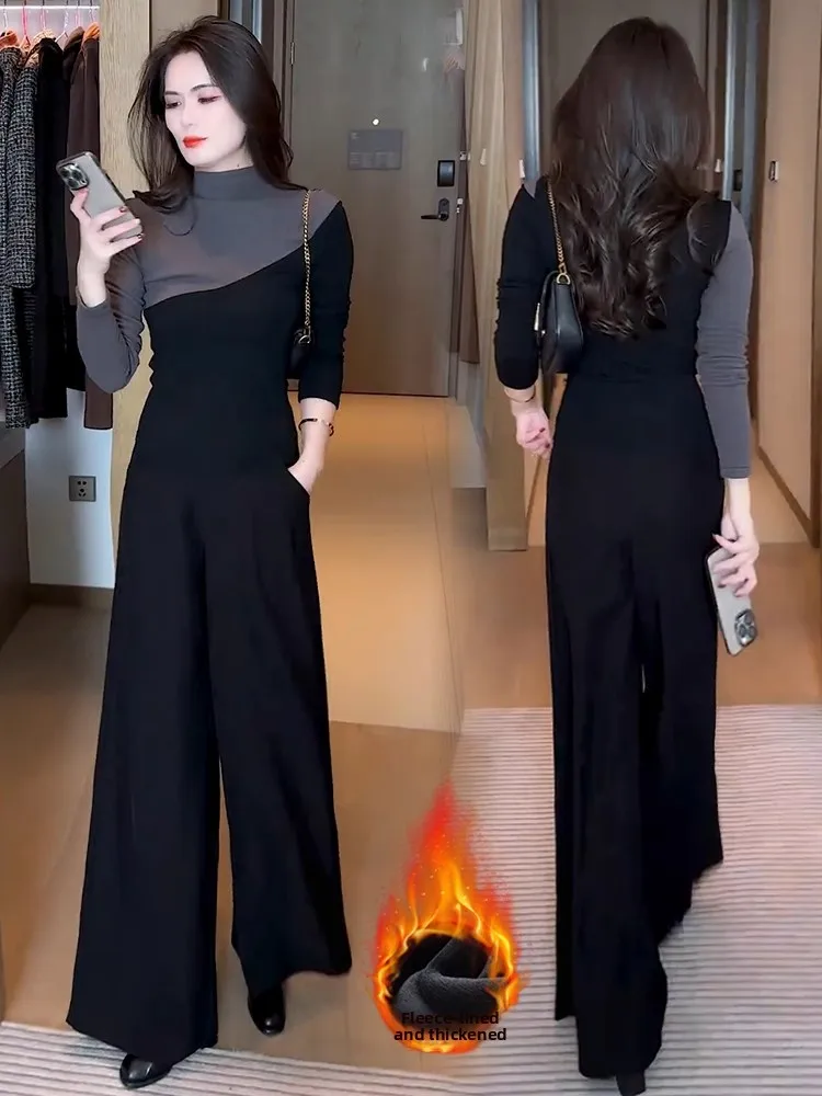 

Fashionable Thickened German Velvet Base Shirt Women's Autumn Winter New Style Half High Collar Slimming Inner Wear Top