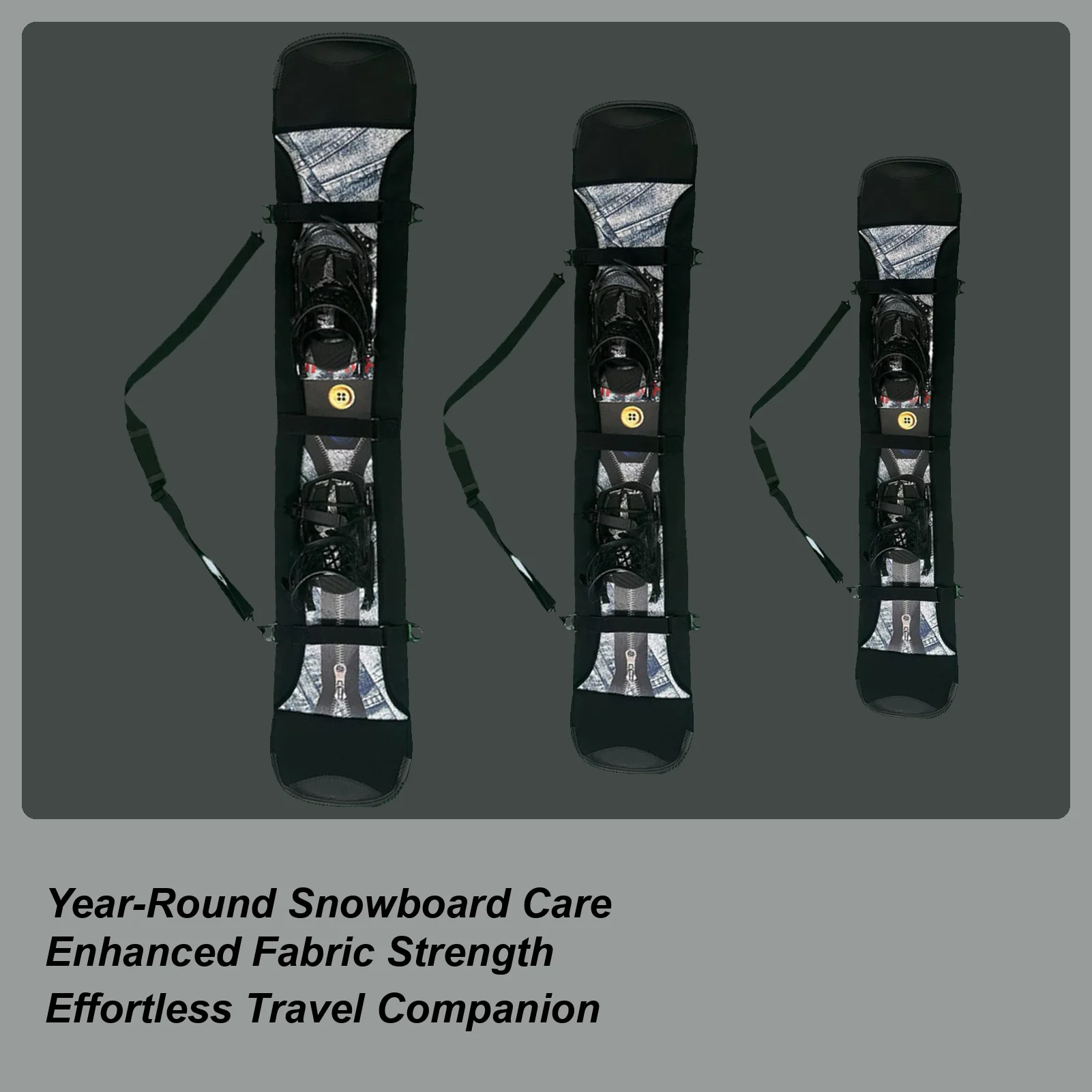 

Snowboard Protective Cover Padded Ski Protection Cover for Travel Heavy-Duty Storage Bag for Organization Sports Skiing