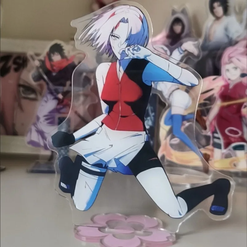 

New Naruto Acrylic Ornaments Haruno Sakura Anime Action Figures Car Desktop Decoration Models Toy Birthday Gifts for Naruto Fans