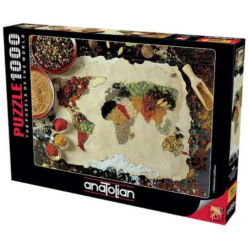 Anatolian 1000 Piece Spicy World Map 1045