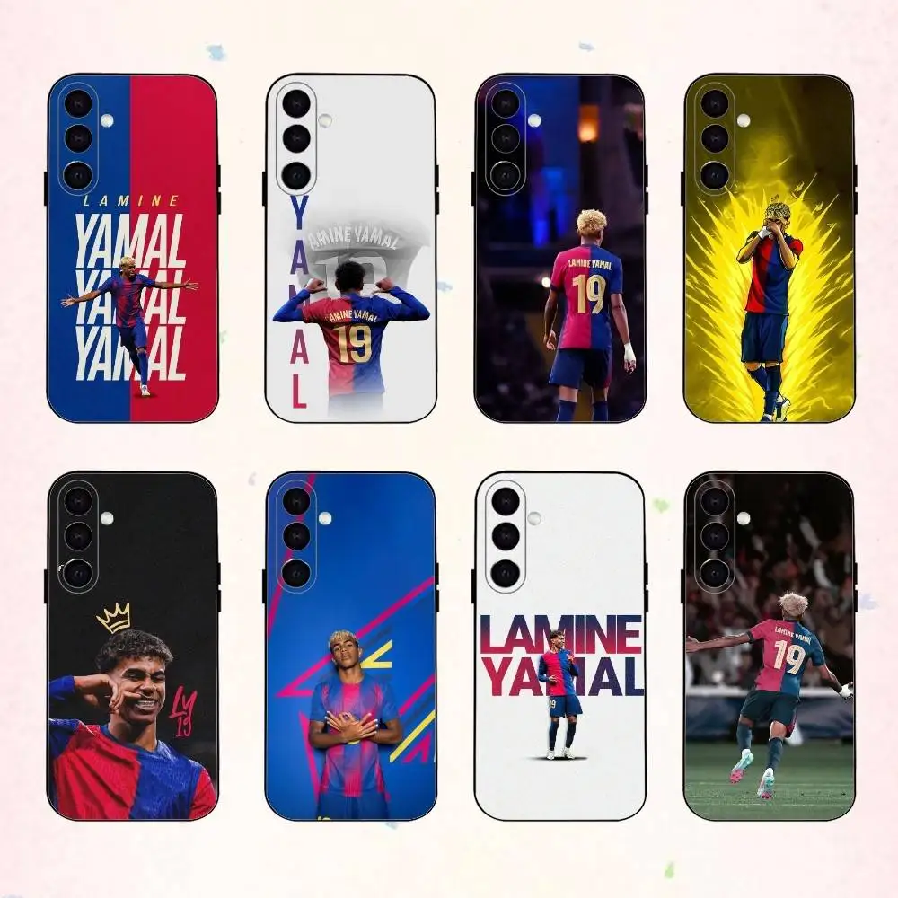 

Sport L-Lamine Y-Yamal phone Case For Samsung Galaxy A73,A72,A71,A70,A53,A52,A51,Others Soft Black Shell