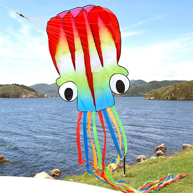 free shipping octopus kite flying juguetes inflables large kite esportes de brinquedo linha pipa parachute power kite outside