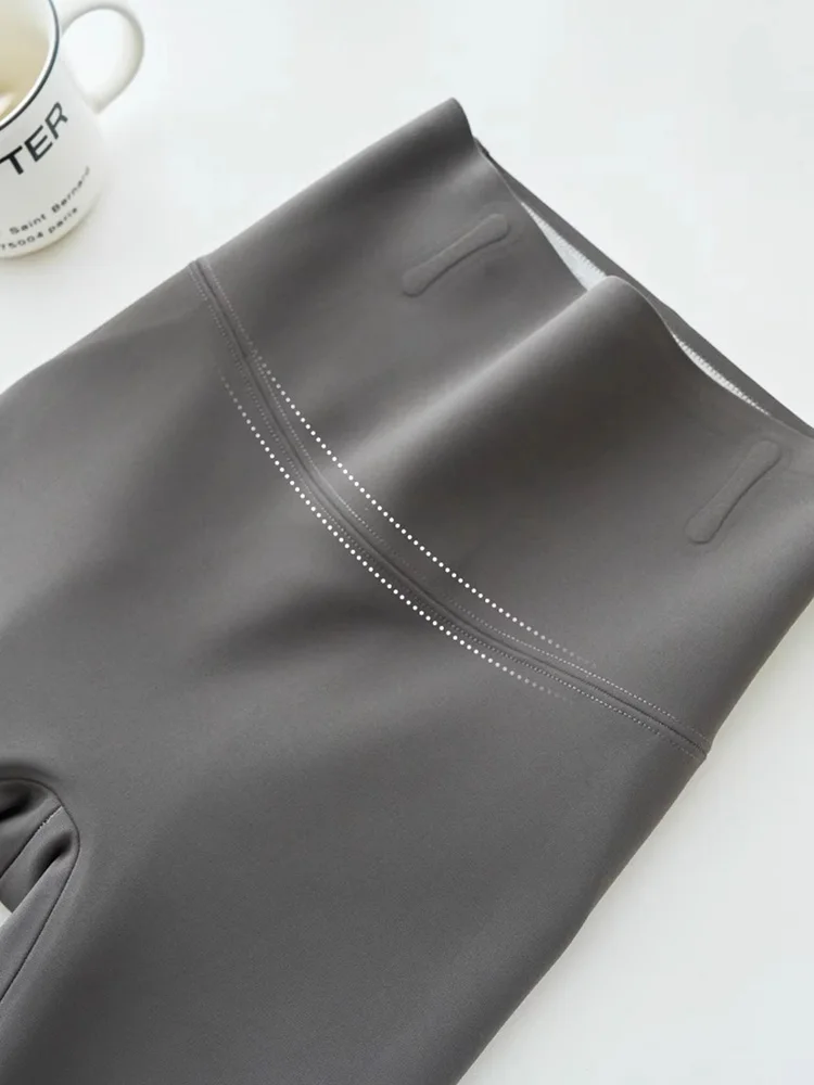 Cintura alta moldar leggings para mulheres plus size 2025 novas calças de yoga controle de barriga inverno velo forrado booty levantamento calças