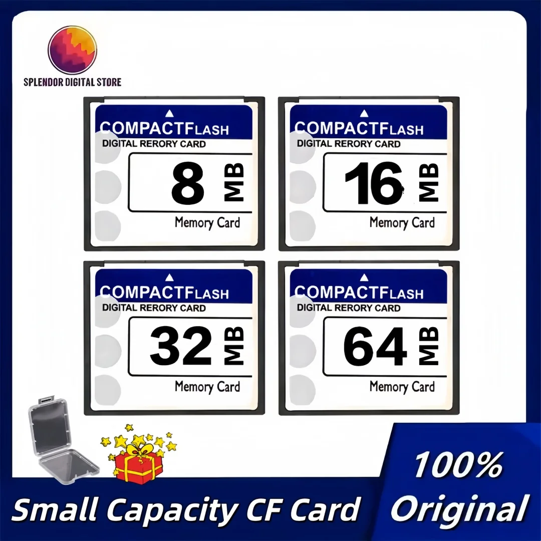 Cartão CF de pequena capacidade 8MB 16MB 32MB 64MB 128MB 256MB 512MB 1GB 2GB 4GB 8GB 16GB 32GB Cartão flash compacto industrial presente grátis