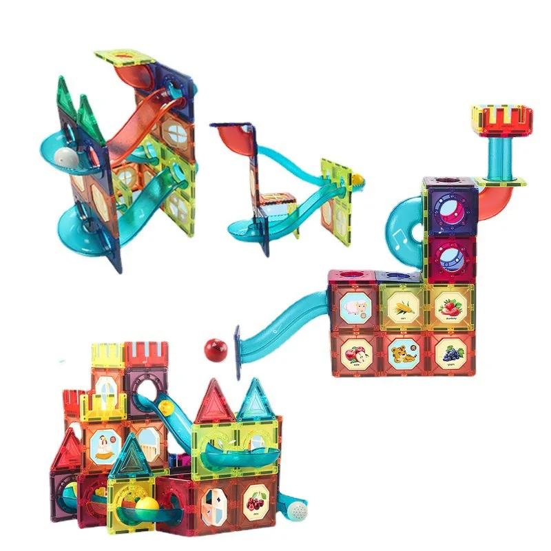 

Rainbow Window Track Magnetic Film Student Toy Infant Magnet Assembled Building Blocks Children