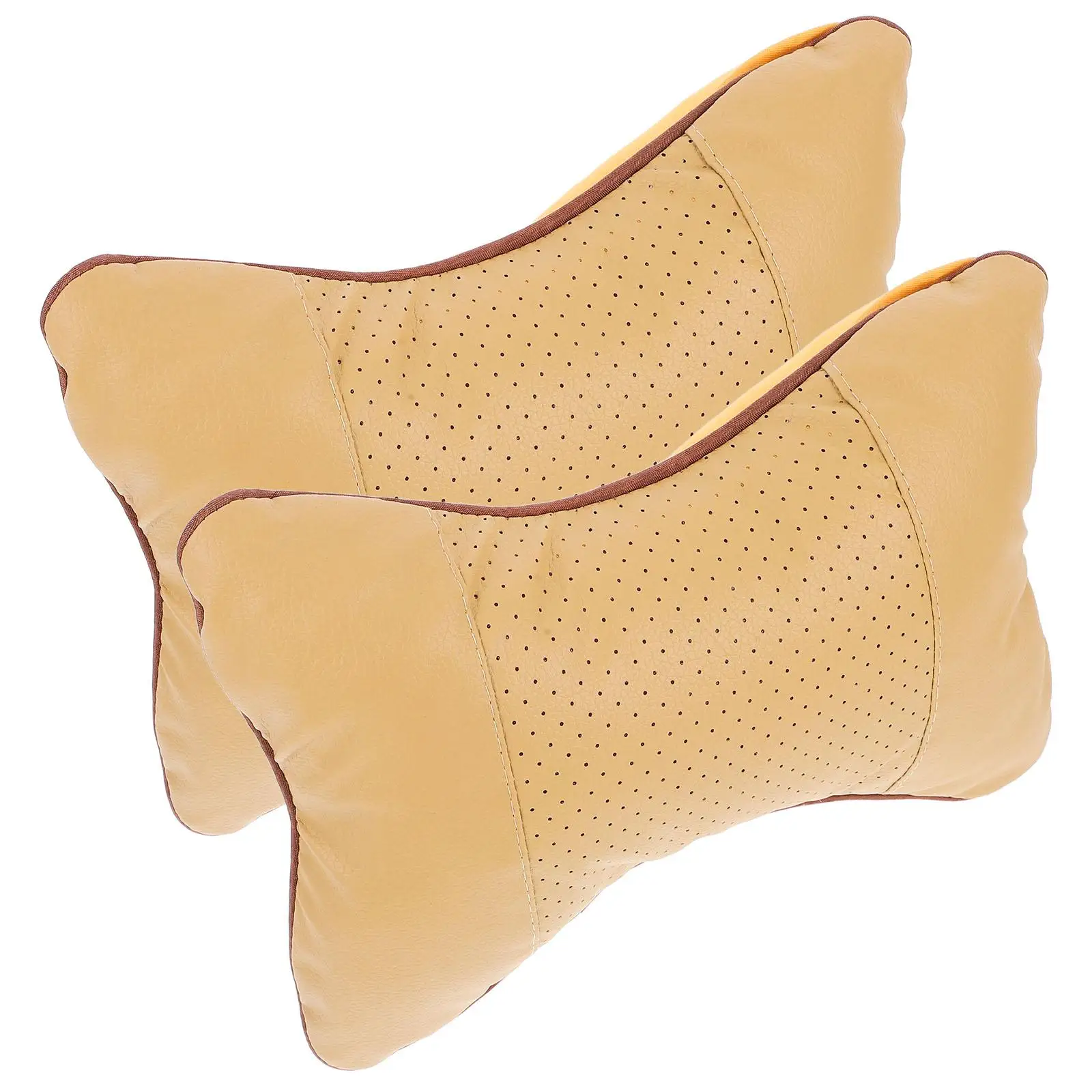 

2 Pcs Pillow Ergonomic Support Cushion Car Travel Office Neck Protector Chair Universal Soft Headrest Protect Posture