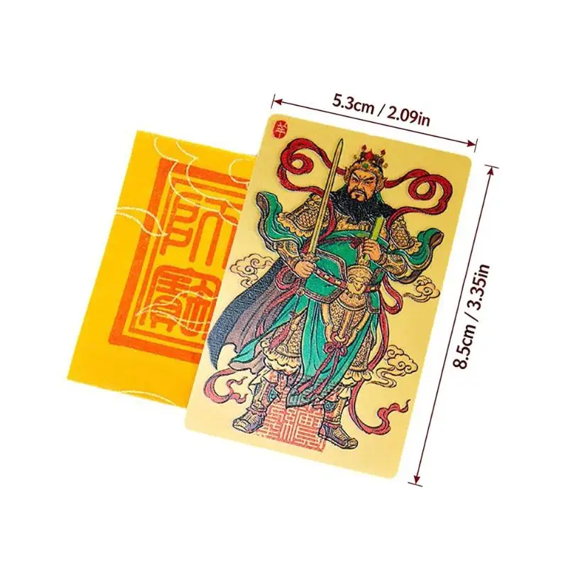 New 2027 Tai Sui Card Feng Shui Prayer Gold Card Exorcism Protection Gift Safe Bring In Wealth And Treasure