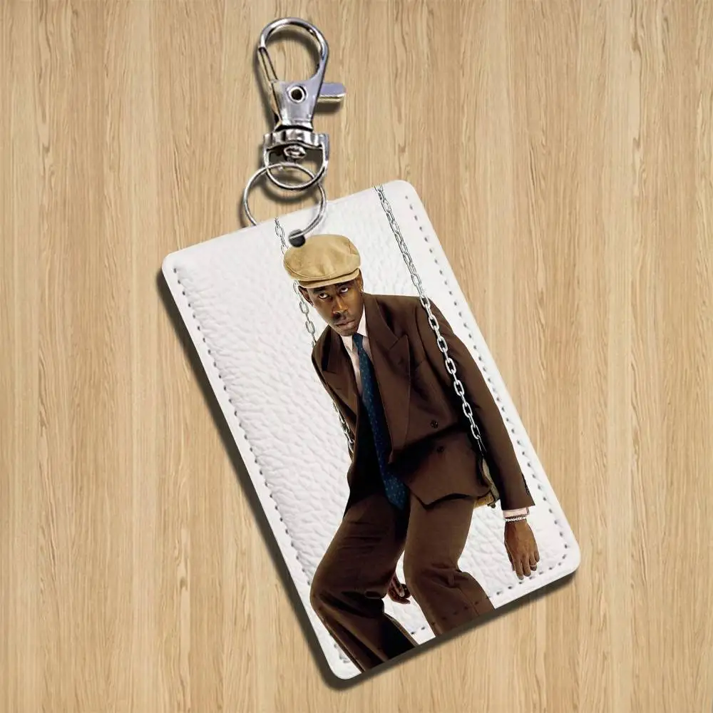 Lustige Creator T-Tyler Meme Cartoon Sänger Anime Karte Schlüsselbund Mode Anhänger Tasche ID Tür Karte Fall Bus Karte Nette Erwachsene