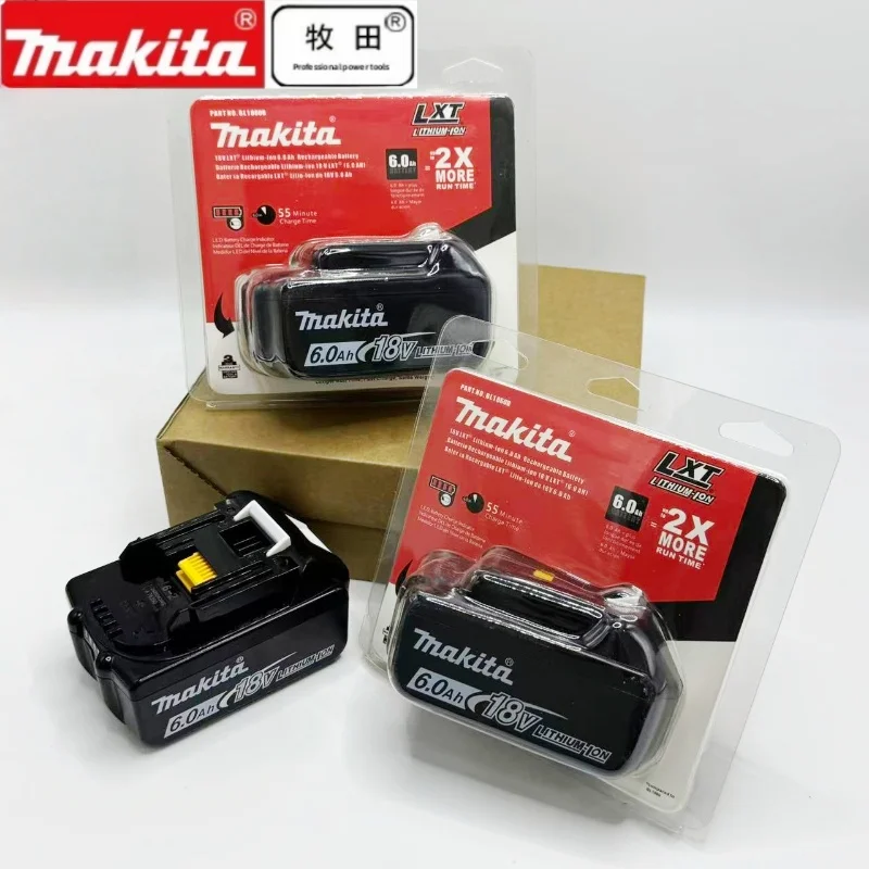 

Makita 18V 6AH lithium battery available BL1830b BL1840b BL1850b BL1860bl1815 large capacity and long battery life.