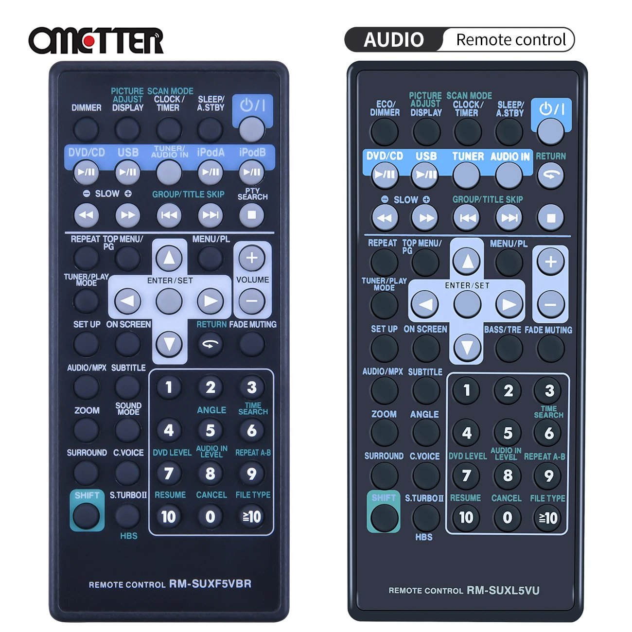 새로운 JVC 오디오/비디오 플레이어 원격 제어 RM-SUXF5VBR RM-SUXL5VU