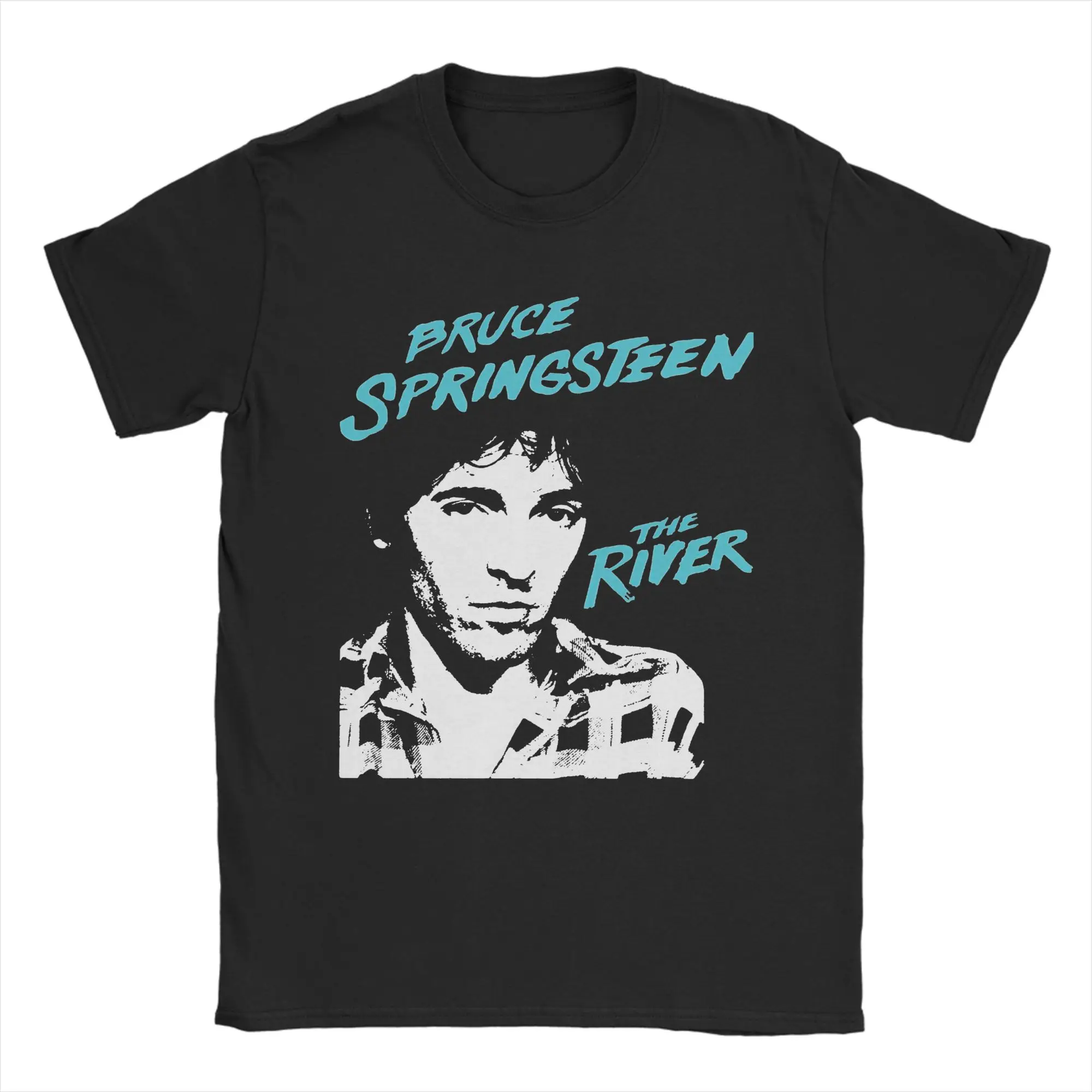 

Эстетическая футболка Heavy Metal Bruces Springsteens с рок-музыкой, мужские топы с круглым вырезом и короткими рукавами, хлопковые летние топы, рубашки