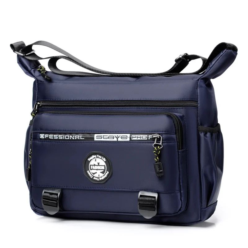 Large Capacity Men\'s Casual Fashion Single Shoulder Crossbody Luxury Messenger Bag Multi-layer Pocket Design Oxford Shoulder Bag