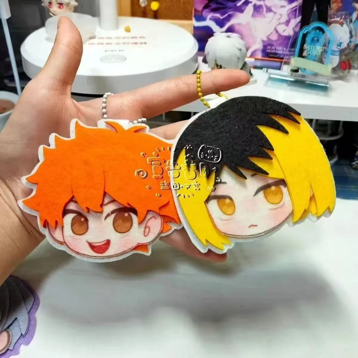 하이큐!! 부직포 펜던트 '고독한 발톱 연마 히카리 쇼요' 만화 DIY 만능