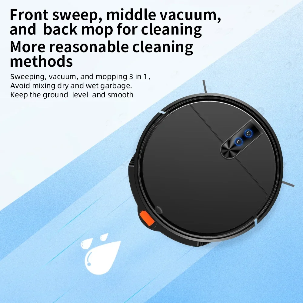 2000Pa strong suction robot vacuum cleaner mop self-charging robot vacuum cleaner hard floor pet hair