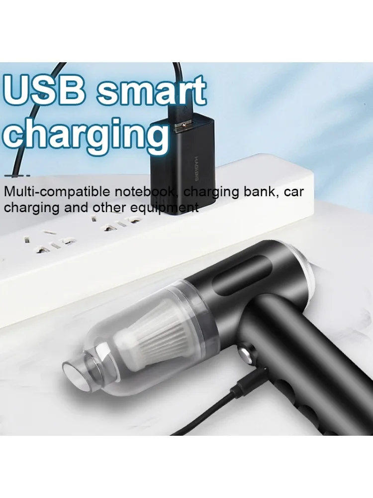 Car mounted household vacuum cleaner with high suction and multifunctional all-in-one handheld dual-use wireless vacuum cleaner