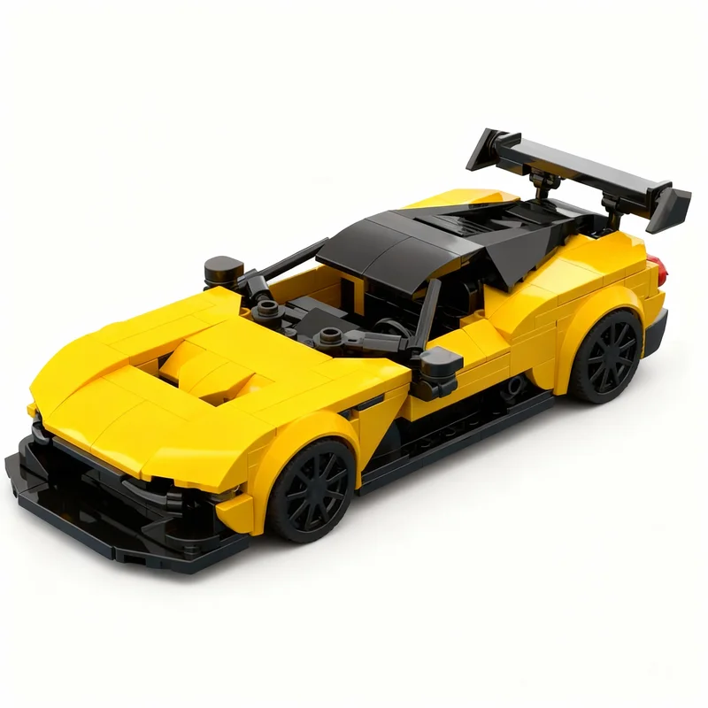 366pcs MOC City Champions Aston Martin Vulcan Model Building Blocks Construction Christmas Gifts Idea Education Brick Toys Kids