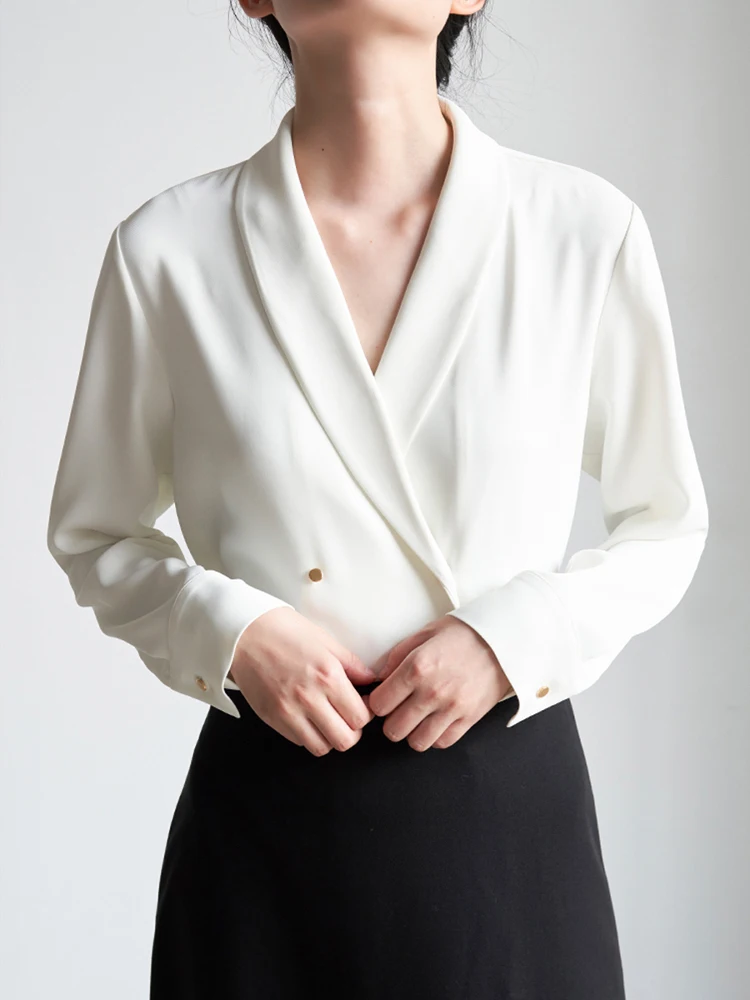 

LIMONN женские облегающие длинные све V-Ne irt для поездок на работу, против морщин, для собеседования, полиэстер, весна, новое поступление