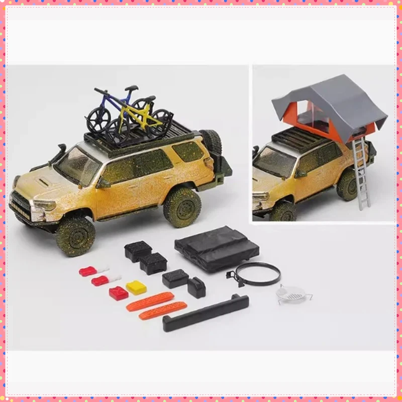 GCD 1:64 4Runner Off-road Heavy Modification Edition Simulatie Legering Automodel met accessoires Jongen Cadeau Speelgoed