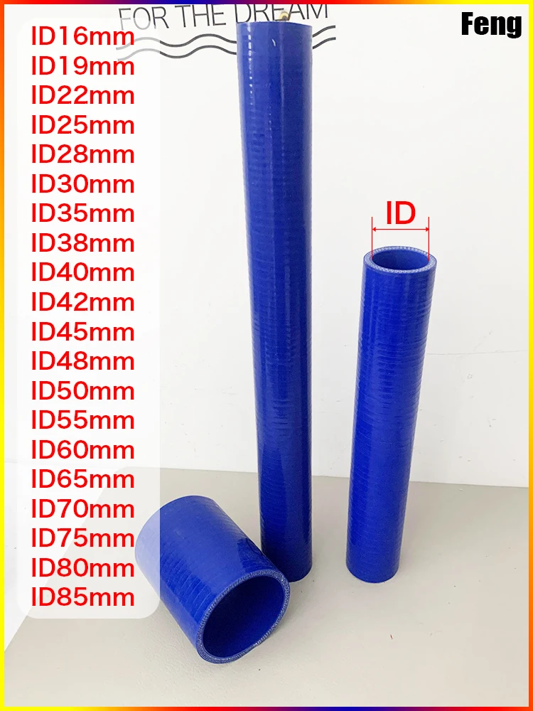 

ID16-85mm Length 30cm Straight Silicone Intercooler Tube Pipe Coolant Hose High Temperature High Pressure Turbo Send 2 Clamps