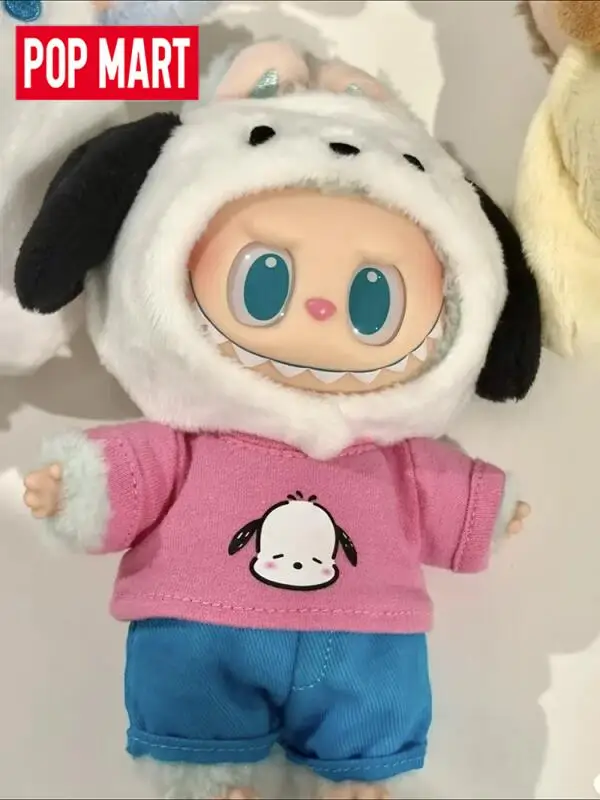 

POP MART LABUBU THE MONSTERS Sanrio Series: Виниловые плюшевые фигурки-сюрпризы в закрытых коробках, игрушки, аниме-фигурки, настольные украшения