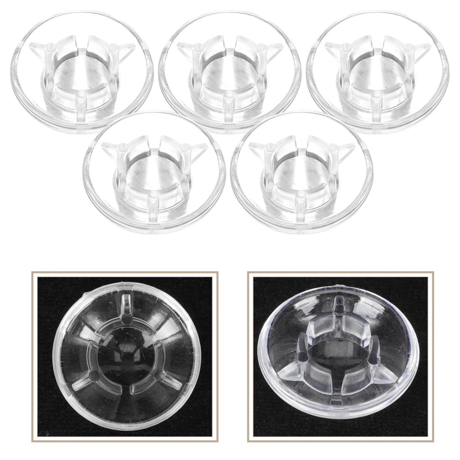 5 uds Pedal de guitarra pie de seta cubiertas de protección de plástico accesorios de Pedal de efecto de guitarra piezas de instrumentos