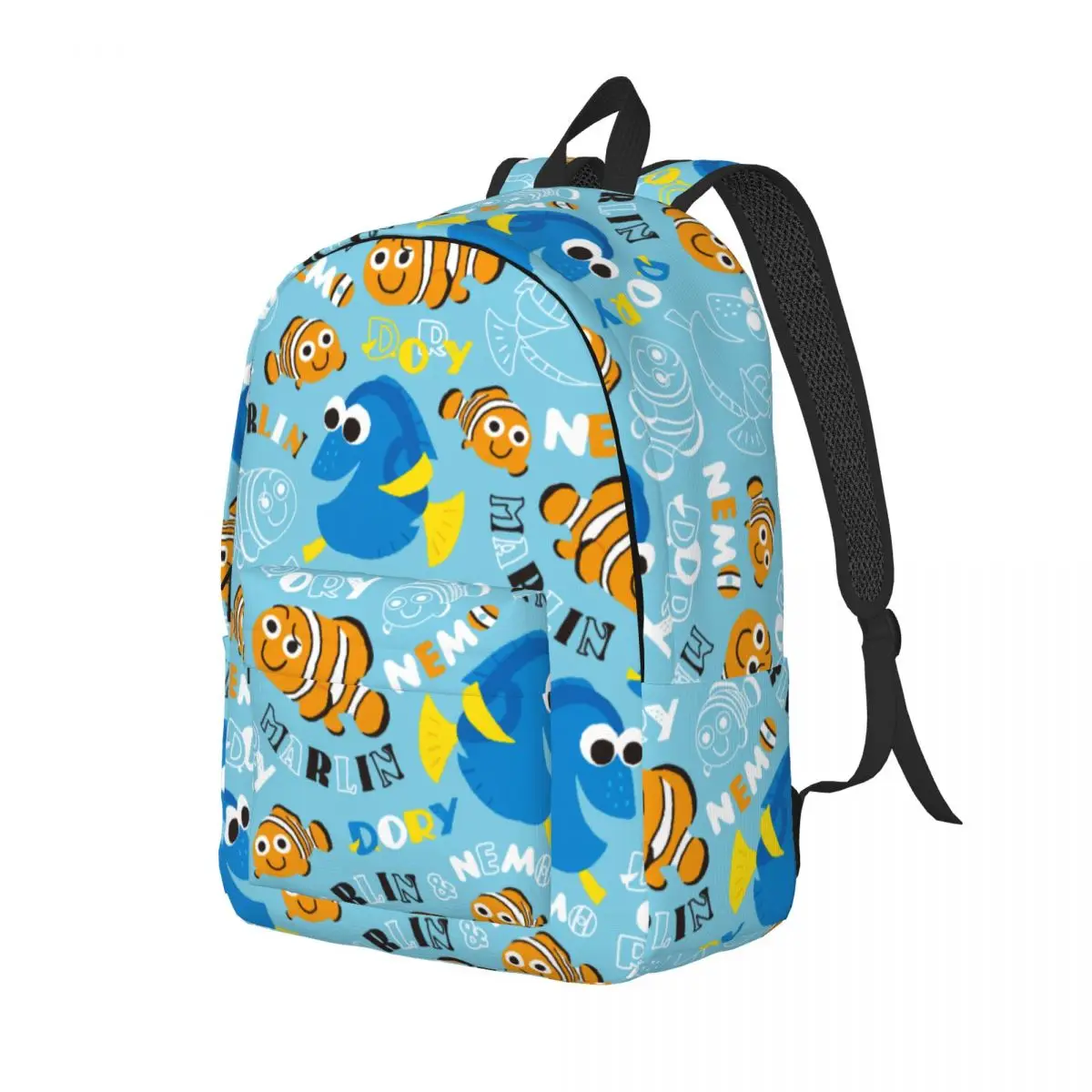 Finding Nemo Dory And Nemo Pattern Backpack Elementary High College School Student Bookbag Teens Daypack Gift