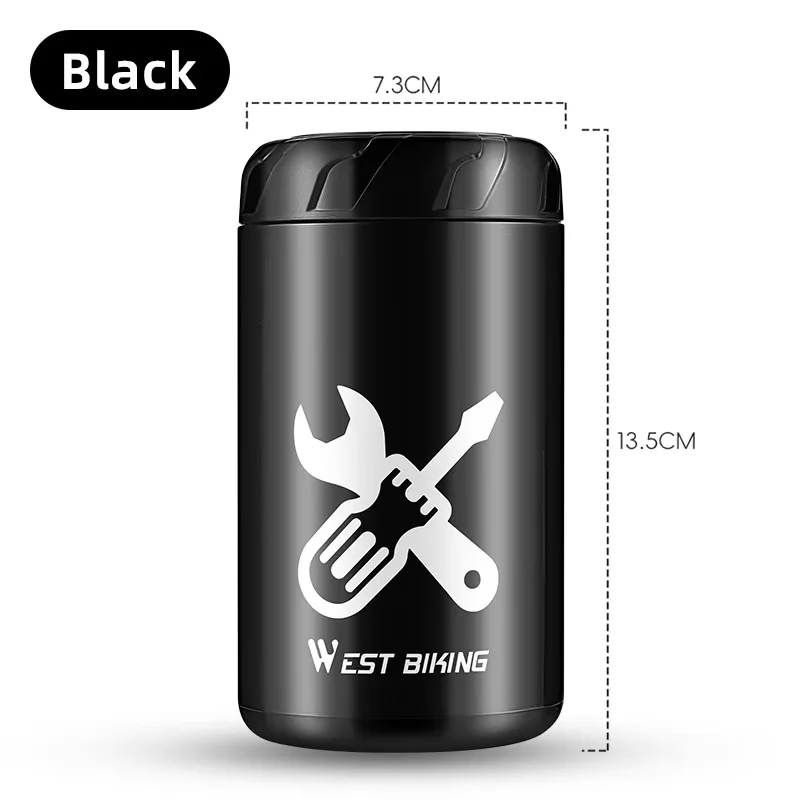 AliExpress NONE WEST BIKING Portable Bicycle Tools Box Bike Repair Tool Storage Capsule Toolkit For Bottle Cage Mount MTB Road Bike Accessories