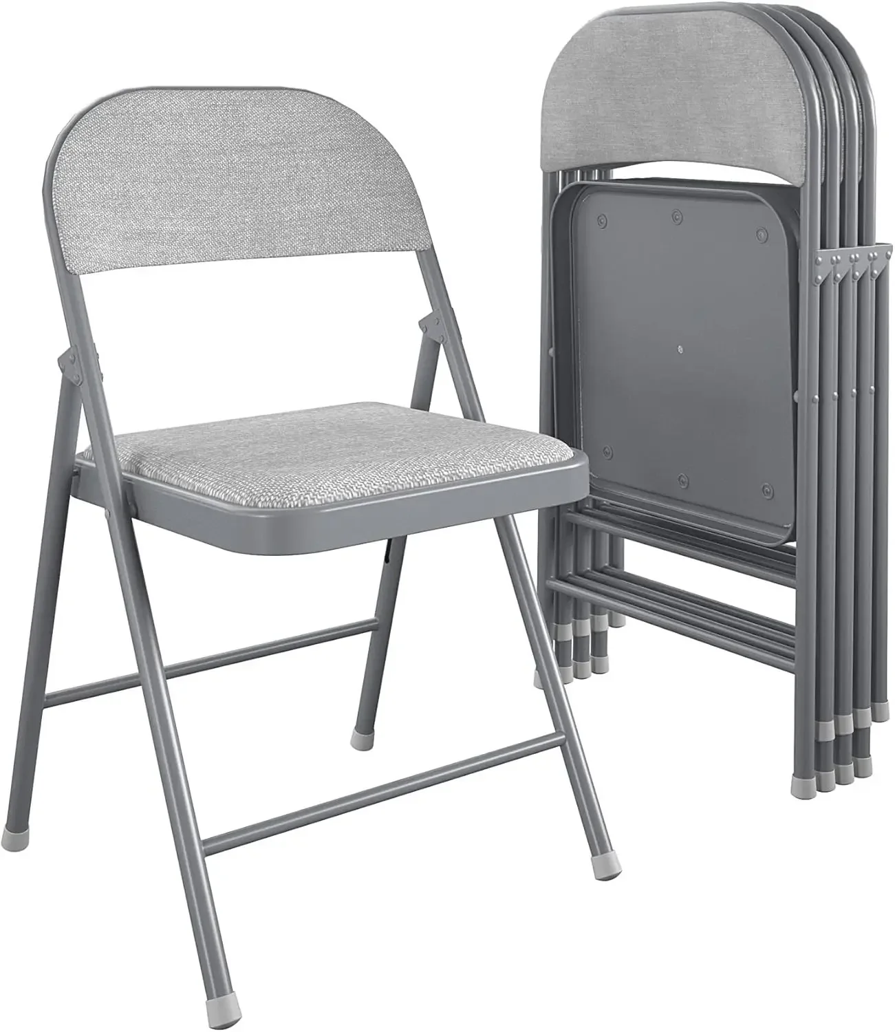 

Fabric Folding Chair, 4-Pack, Gray Outdoor Beach Chairs 17.9"D X 18.1"W X 30.1"H | USA | NEW