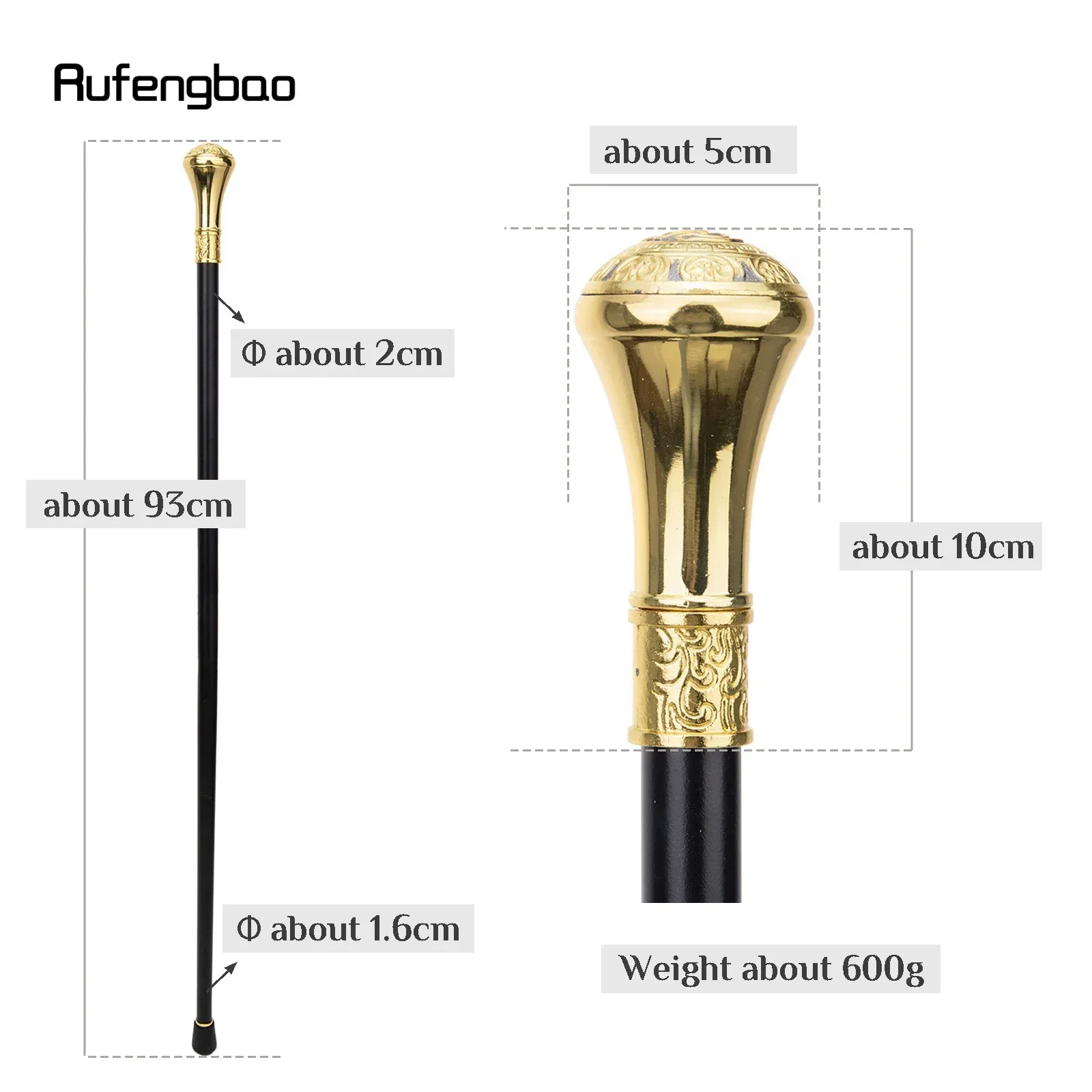 الذهب الأسود الفاخرة G القرون الوسطى الفن الماسونية الماسونية واحدة مشتركة عصا للمشي تأثيري حفلة عصا للمشي Crosier 93 سنتيمتر #4