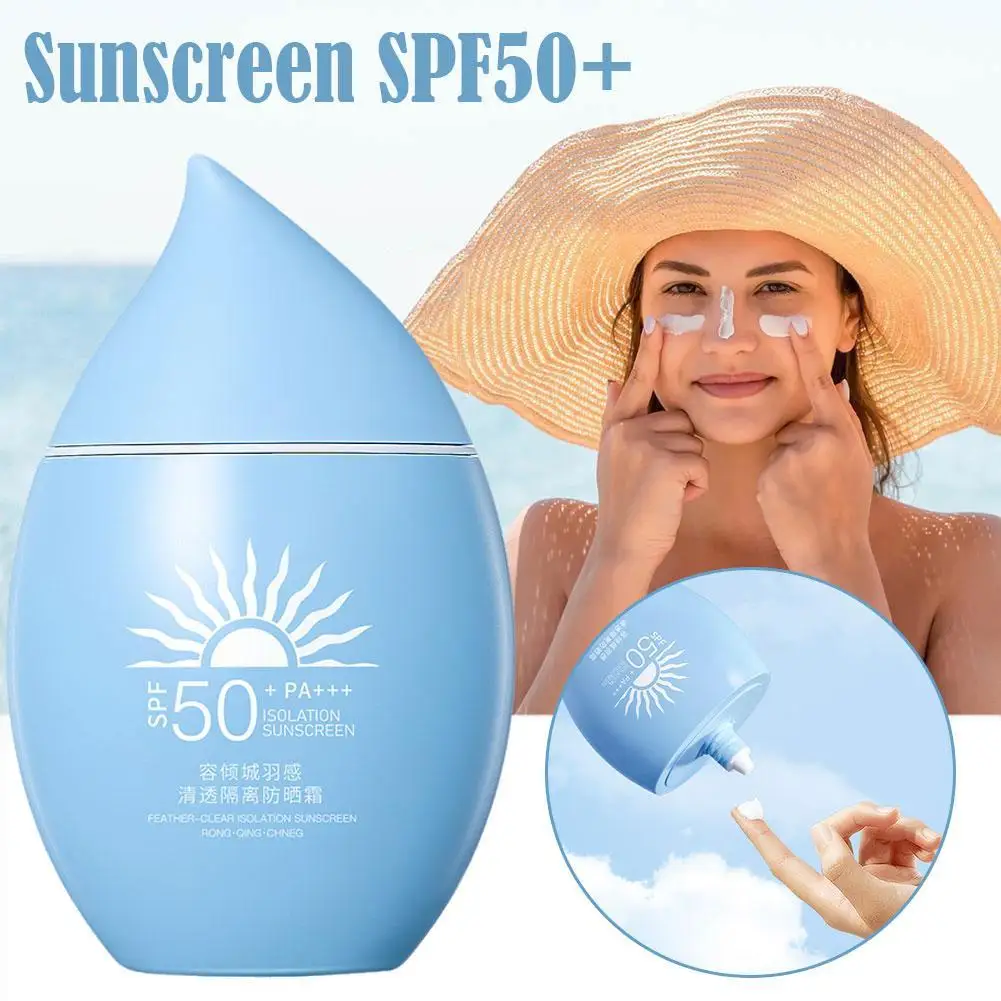 

Солнцезащитный крем-протектор для лица солнцезащитный блок SPF50 + гелевый изоляционный лосьон крем отбеливающие кремы для лица увлажняющий отбеливающий