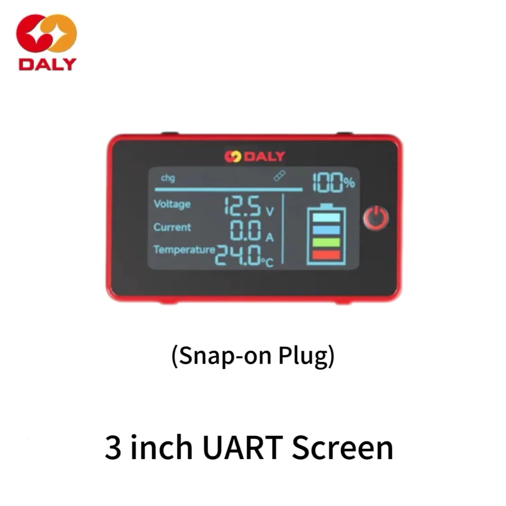 Daly 2024 KMS NEW Smart BMS WIFI Bluetooth Module 4.3 inch 3 in LCD Screen UART RS485 Cable for Lifepo4 Li-ion Battery Accessory